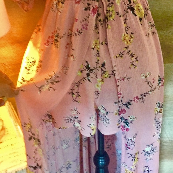 ⭐️SOLD⭐️Off The Shoulder Romper Maxi Dress - Picture 3 of 6